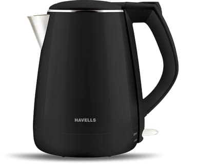 Havells AQUA PLUS 1500W 1.2L Electric Kettle, Double Layered Cool Touch