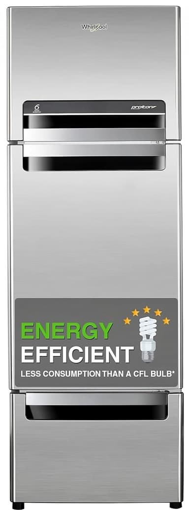 Whirlpool 240 L Frost Free Triple-Door Refrigerator, German Steel